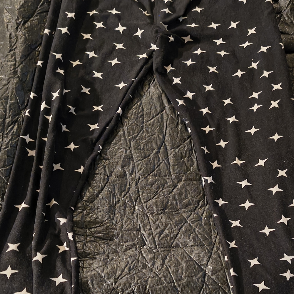 Elegant Black Star Pajama Pants